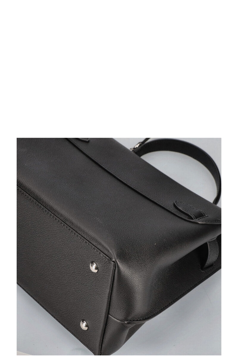 LOUIS VUITTON Lock Me Ever MM Handbag Black Leather AWE - Image 10