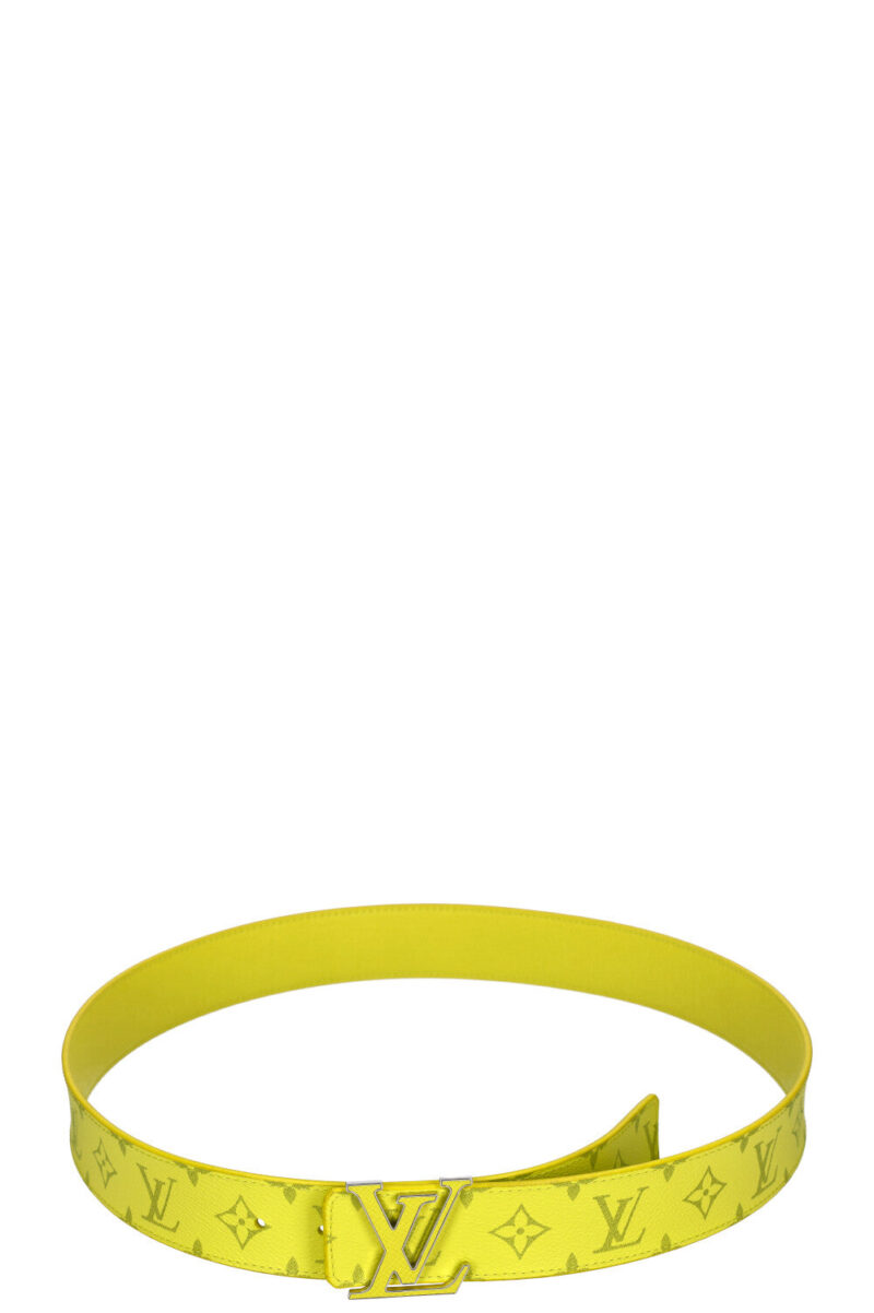 LOUIS VUITTON Initiales Belt MNG Neon Yellow AWE - Image 2