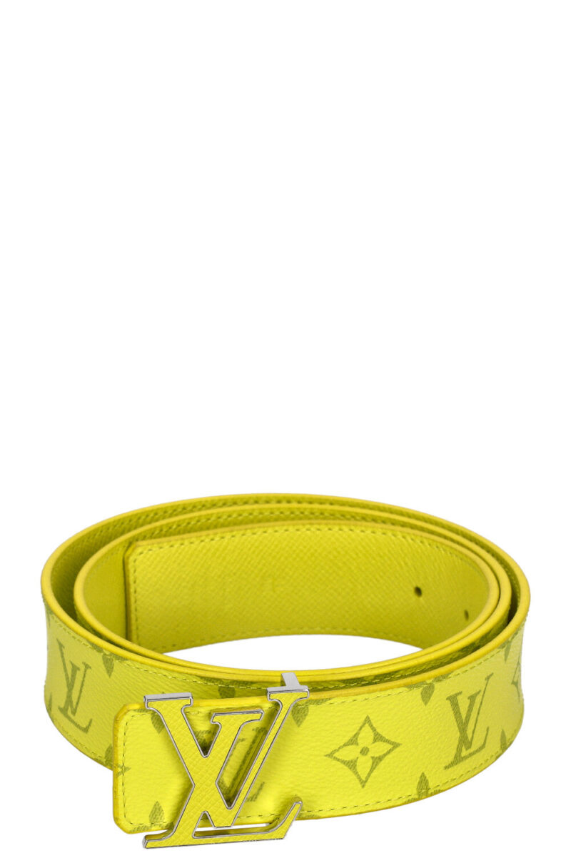 LOUIS VUITTON Initiales Belt MNG Neon Yellow AWE - Image 5