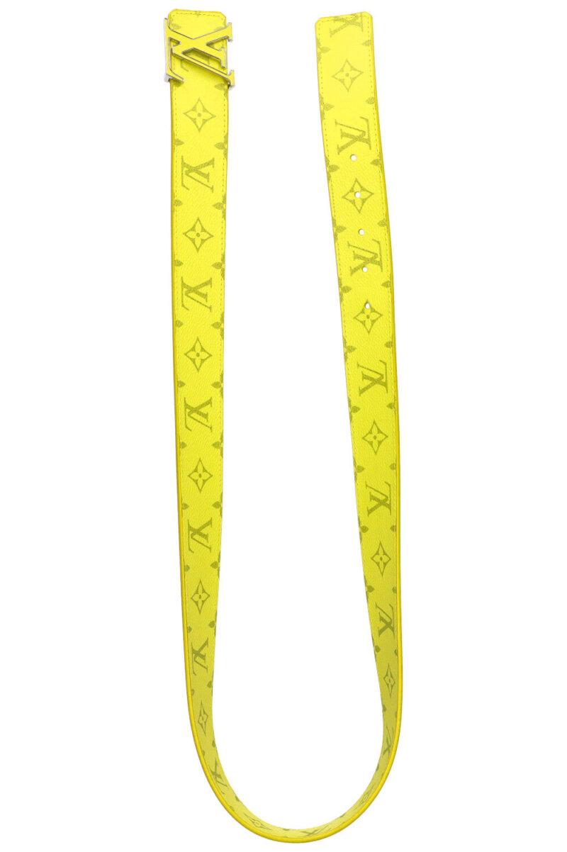 LOUIS VUITTON Initiales Belt MNG Neon Yellow AWE - Image 3