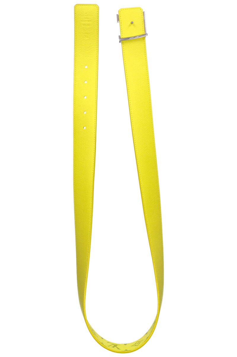 LOUIS VUITTON Initiales Belt MNG Neon Yellow AWE - Image 4