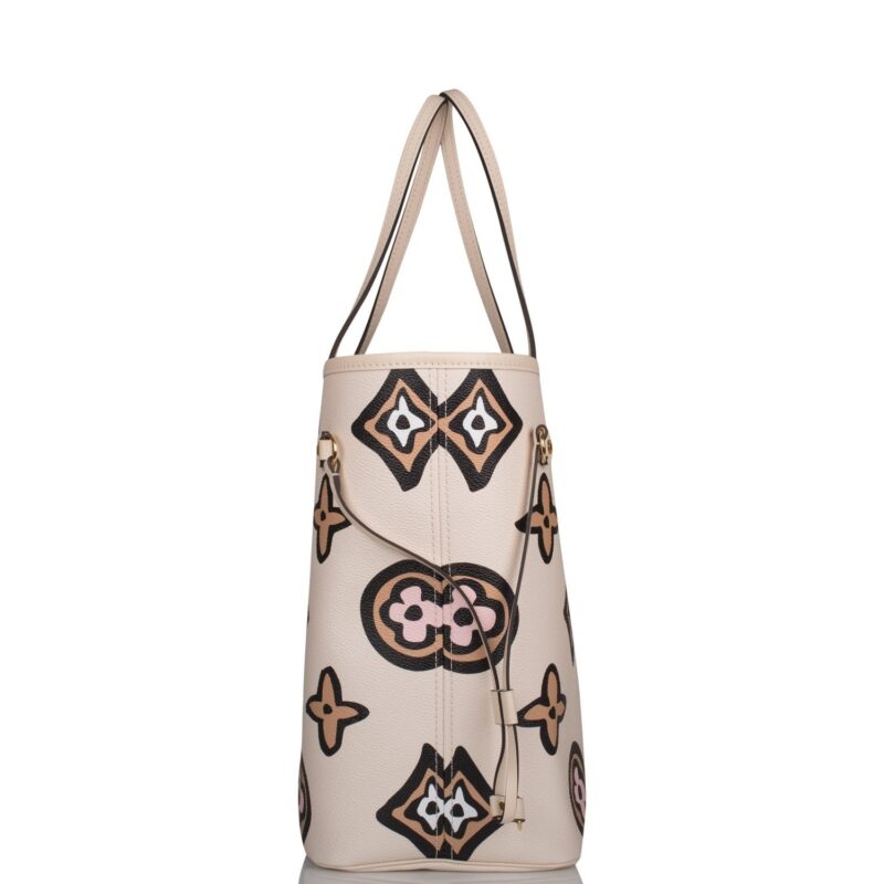 Louis Vuitton Cream Wild At Heart Giant Monogram Neverfull MM AWE - Image 3