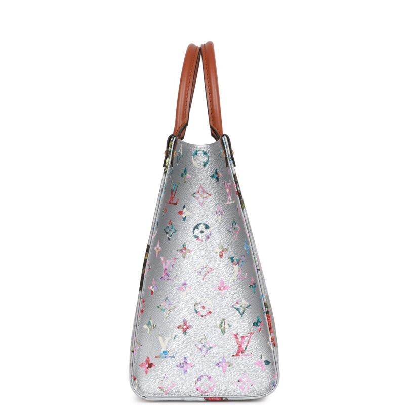 Louis Vuitton LV Garden Metallic Monogram OnTheGo MM AWE - Image 2