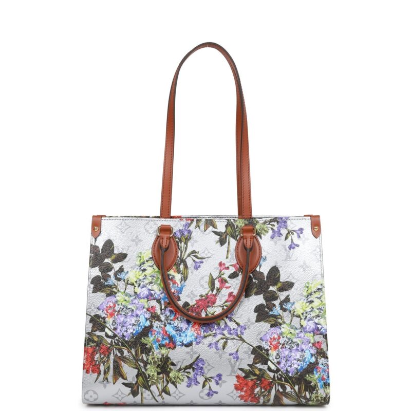 Louis Vuitton LV Garden Metallic Monogram OnTheGo MM AWE - Image 6