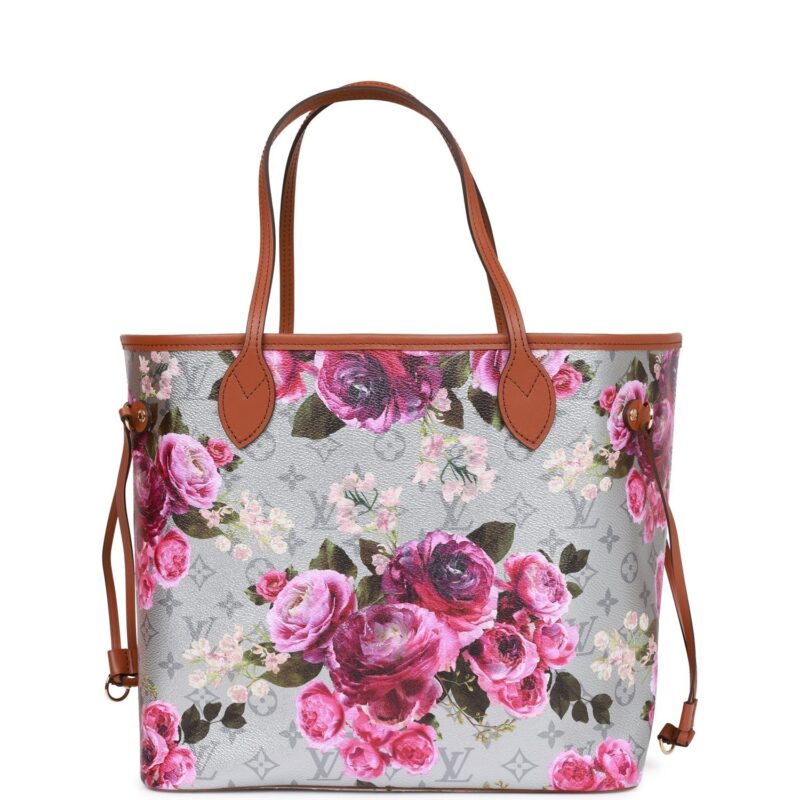Louis Vuitton LV Garden Metallic Monogram Neverfull MM AWE - Image 10