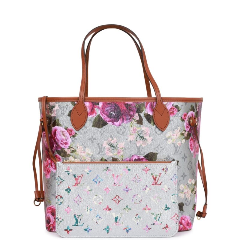 Louis Vuitton LV Garden Metallic Monogram Neverfull MM AWE
