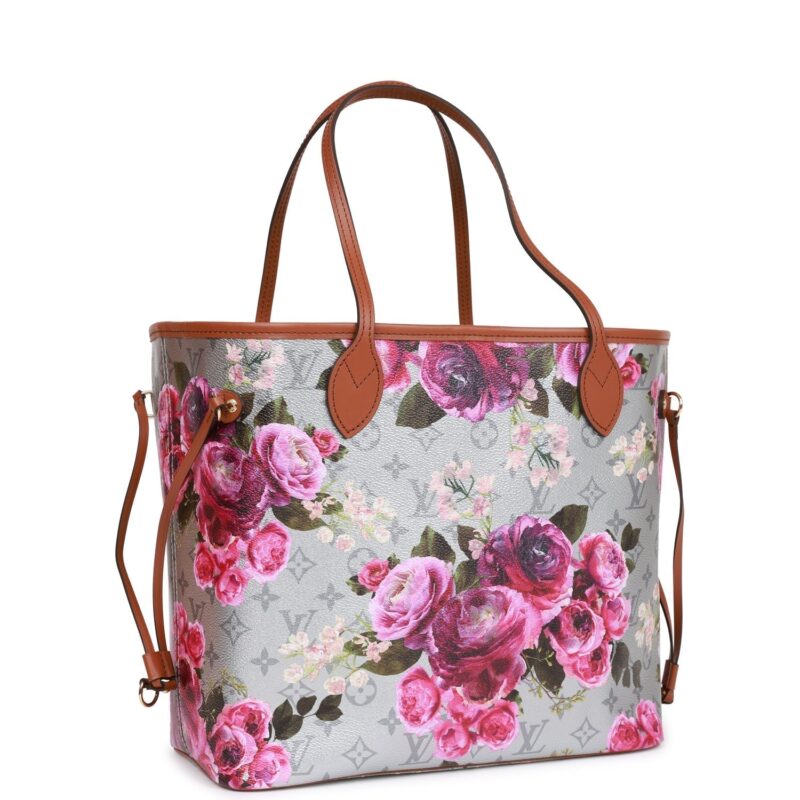 Louis Vuitton LV Garden Metallic Monogram Neverfull MM AWE - Image 2