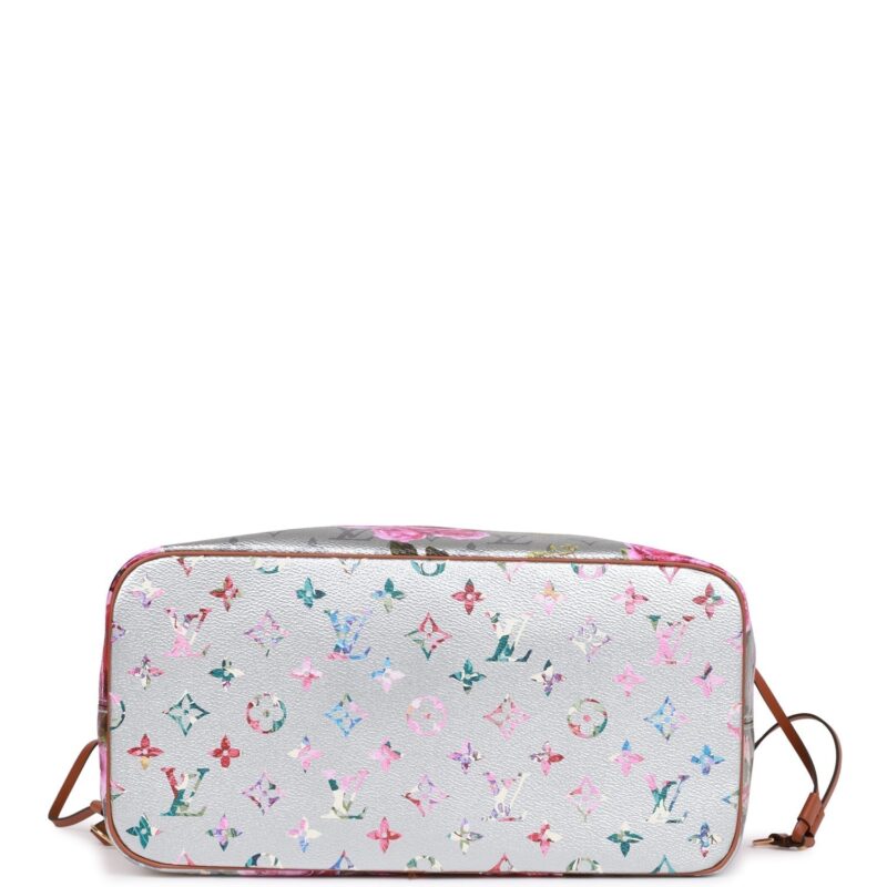 Louis Vuitton LV Garden Metallic Monogram Neverfull MM AWE - Image 6