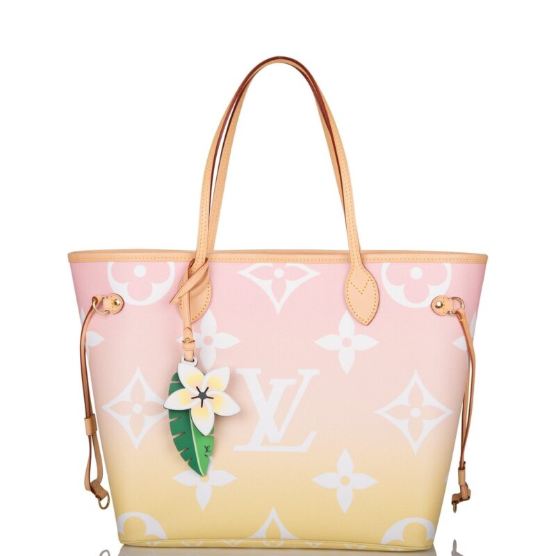 Louis Vuitton Light Pink By The Pool Giant Monogram Neverfull MM AWE