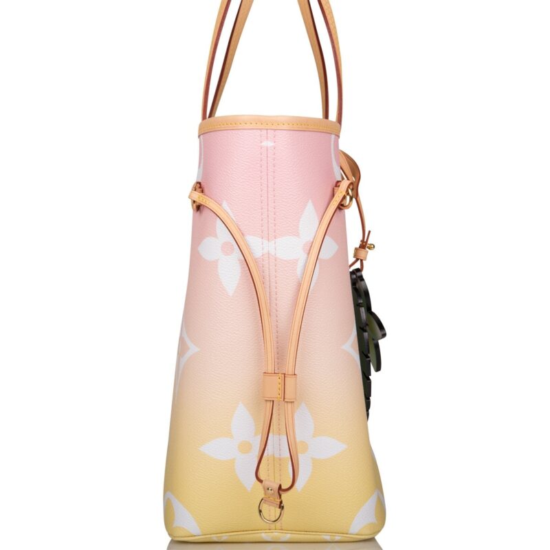 Louis Vuitton Light Pink By The Pool Giant Monogram Neverfull MM AWE - Image 3