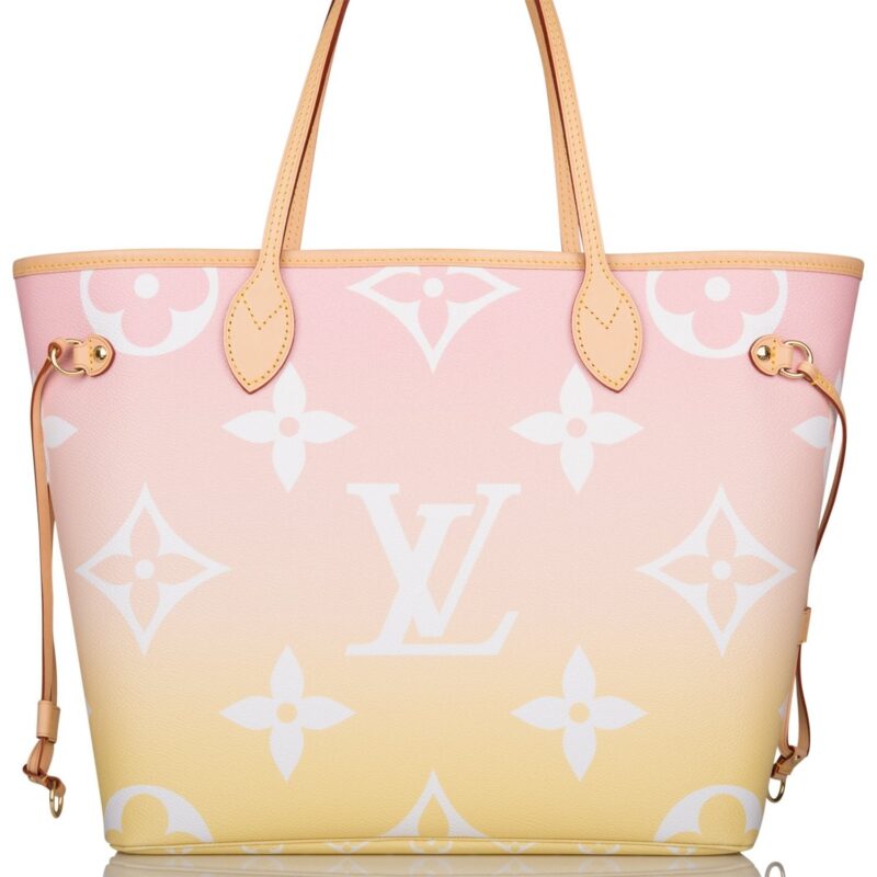 Louis Vuitton Light Pink By The Pool Giant Monogram Neverfull MM AWE - Image 4
