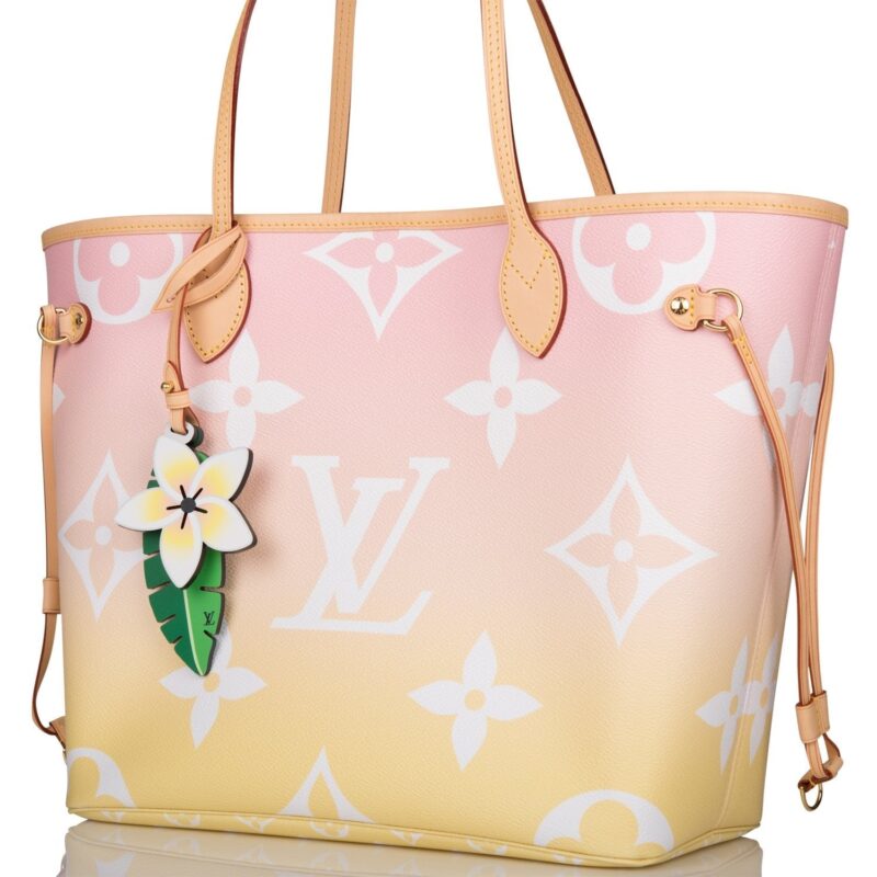 Louis Vuitton Light Pink By The Pool Giant Monogram Neverfull MM AWE - Image 5