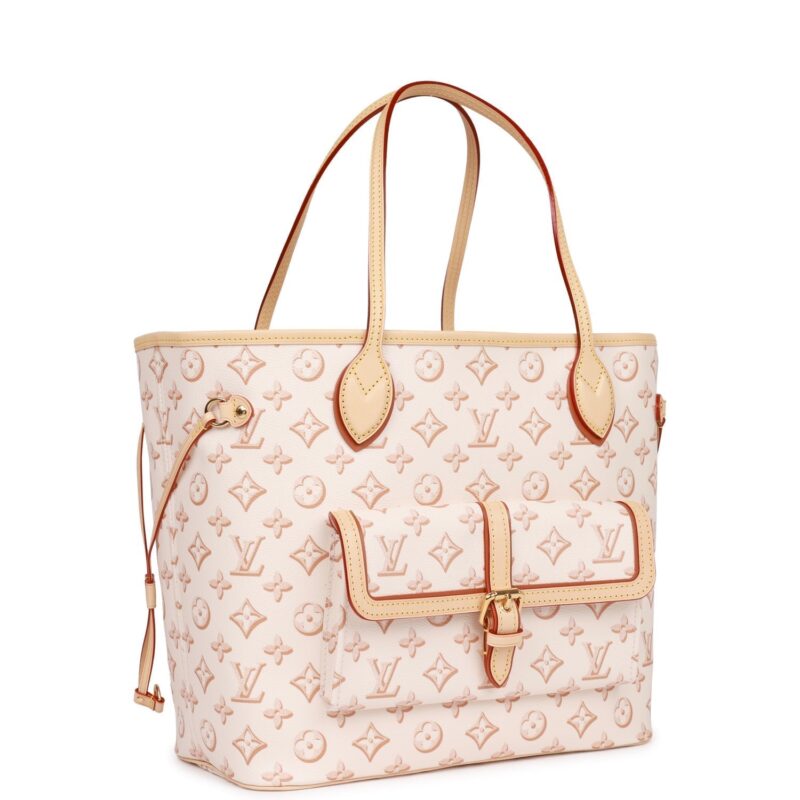 Louis Vuitton Fall For You Beige Clair Monogram Neverfull MM AWE