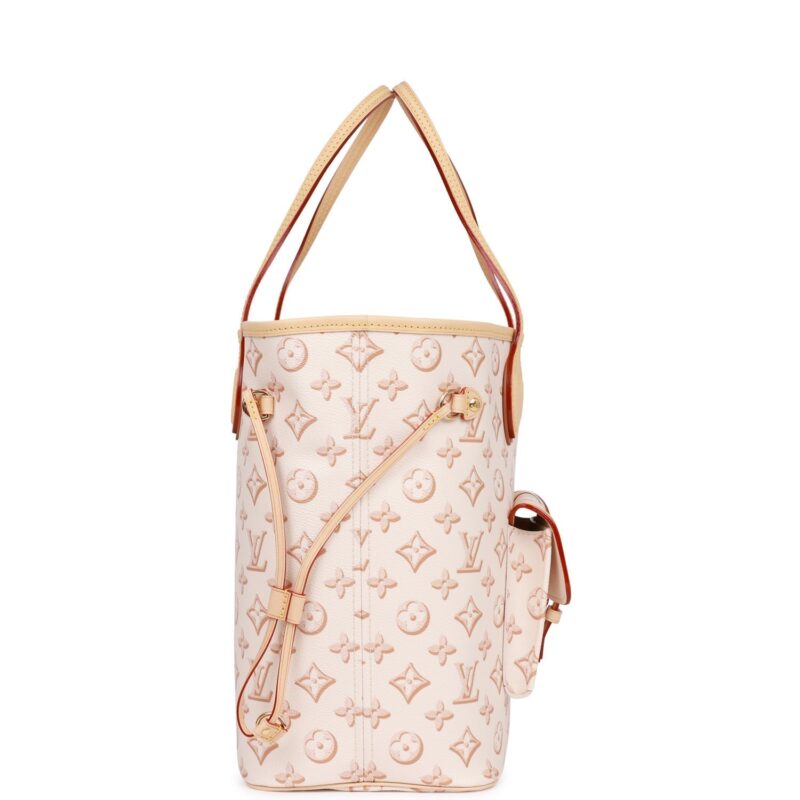 Louis Vuitton Fall For You Beige Clair Monogram Neverfull MM AWE - Image 2