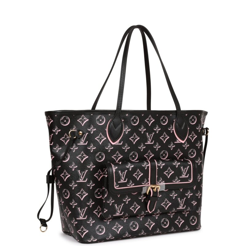 Louis Vuitton Fall For You Black Monogram Neverfull MM AWE