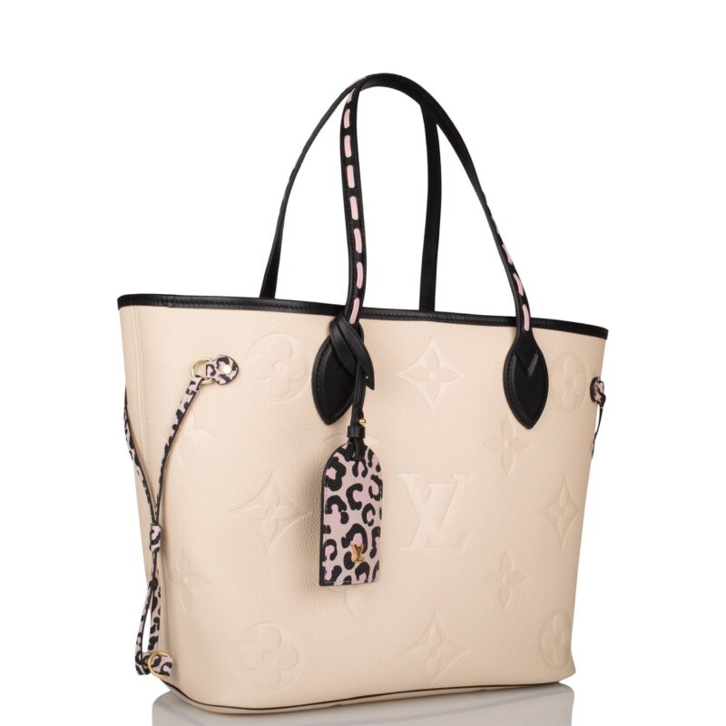 Louis Vuitton Cream Wild At Heart Giant Monogram Empreinte Neverfull MM AWE - Image 2
