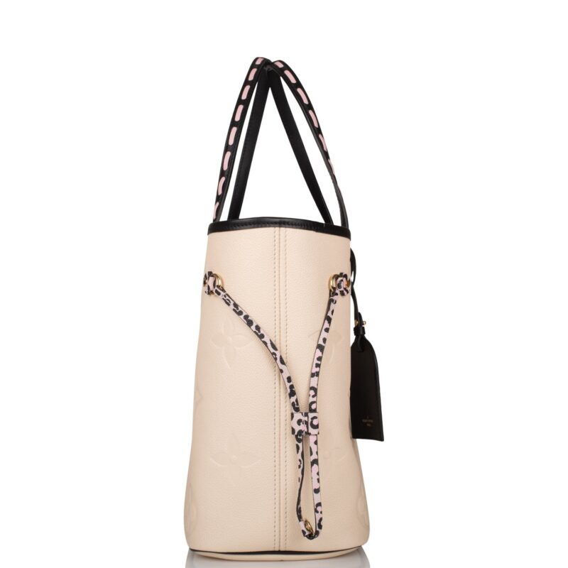 Louis Vuitton Cream Wild At Heart Giant Monogram Empreinte Neverfull MM AWE - Image 3