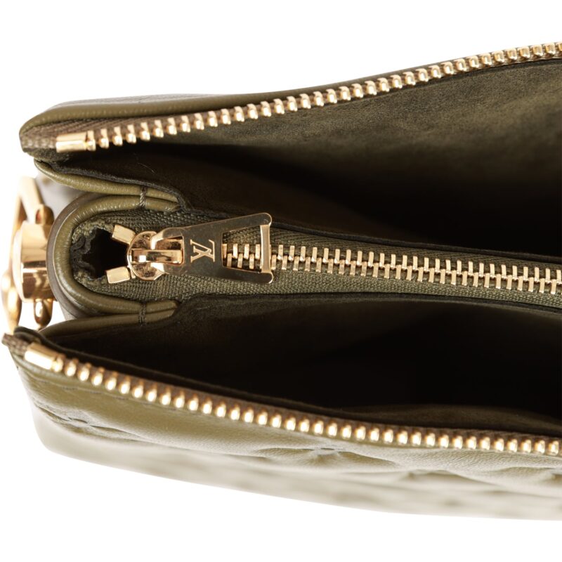 Louis Vuitton Coussin MM Khaki Green Lambskin Gold Hardware AWE - Image 12
