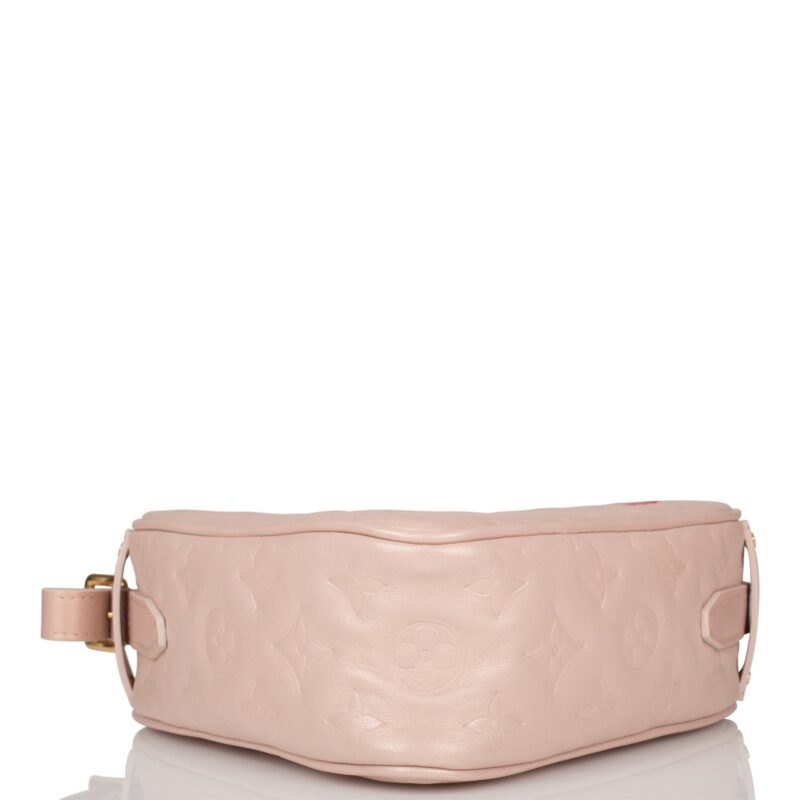 Louis Vuitton Fall In Love Heart Bag Embossed Monogram Light Pink Lambskin AWE - Image 5