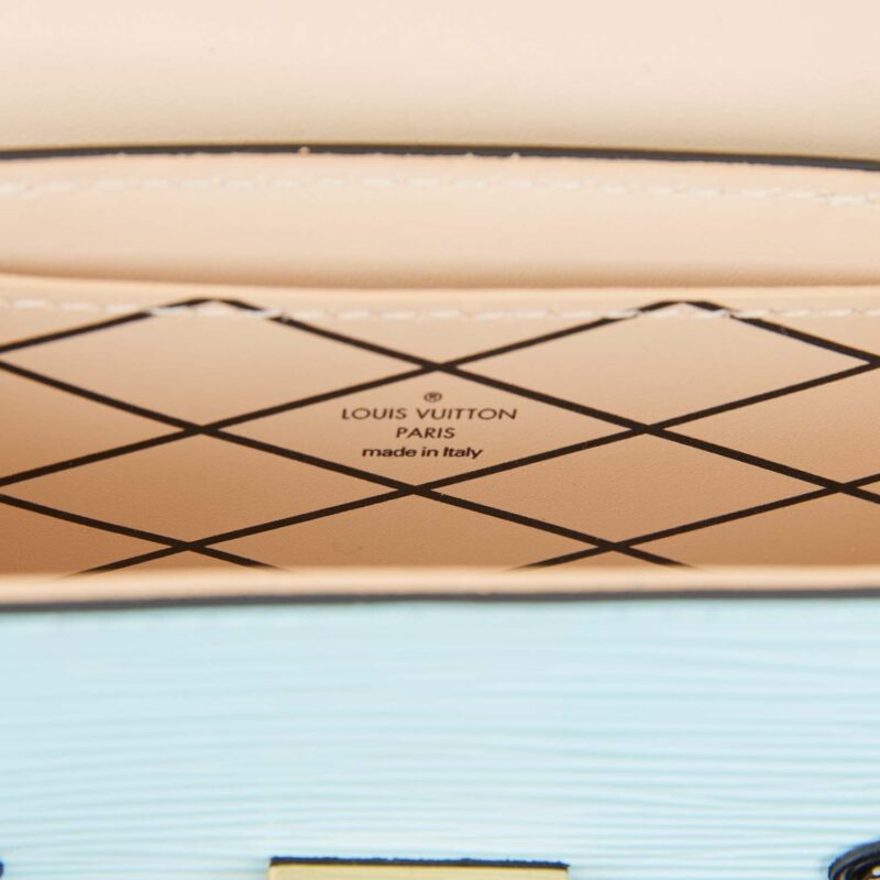 Louis Vuitton Light Blue Epi Mini Essential Trunk Bag AWE - Image 8