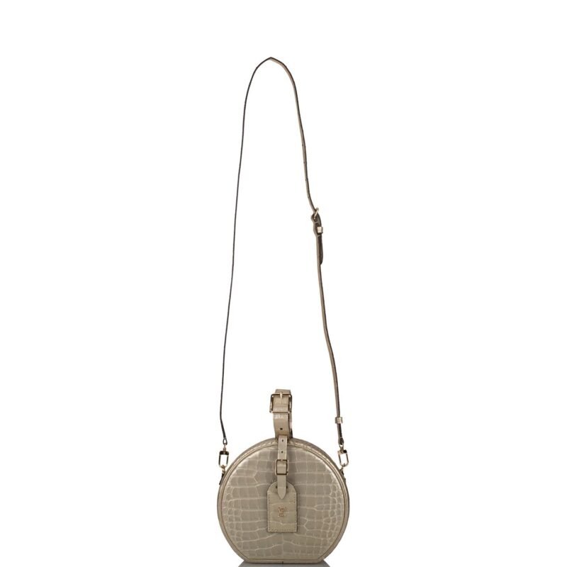Louis Vuitton Gold Matte Alligator Petite Boite Chapeau AWE - Image 6