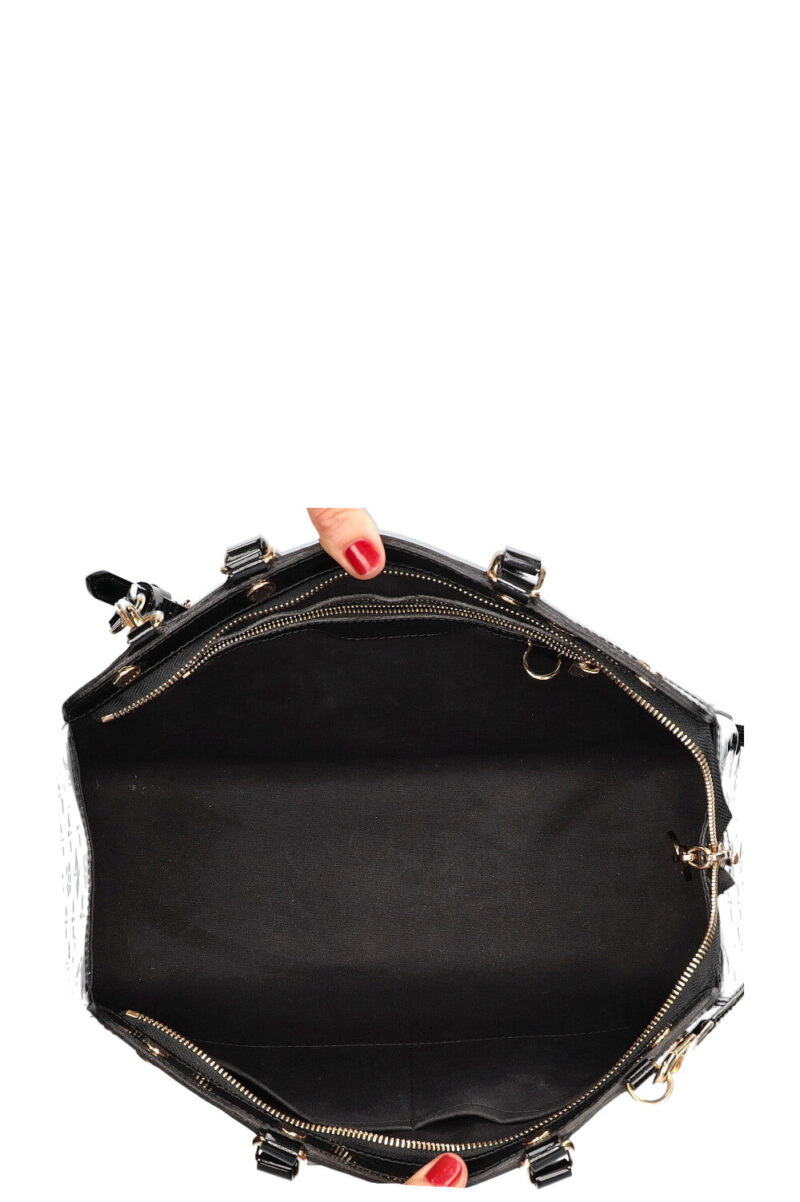 LOUIS VUITTON Brea Bag MM Vernis Black AWE - Image 11