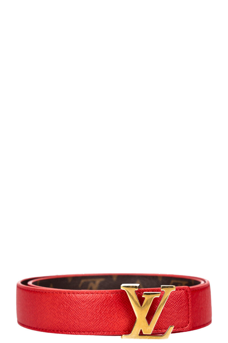 LOUIS VUITTON Initiales Reversible Belt MNG Red AWE - Image 5