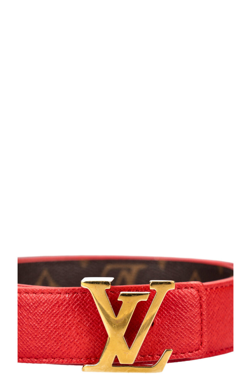 LOUIS VUITTON Initiales Reversible Belt MNG Red AWE - Image 4