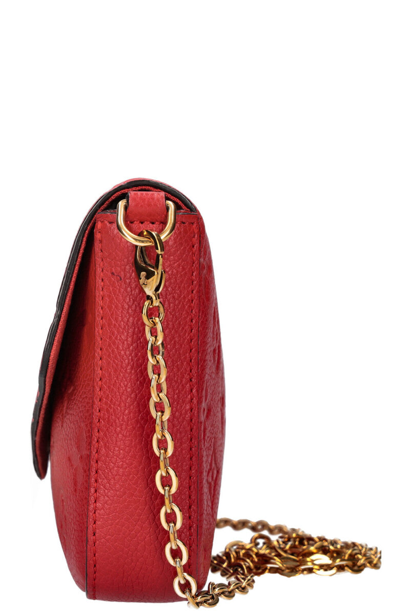 LOUIS VUITTON Felicie Pochette MNG Empreinte Red AWE - Image 6