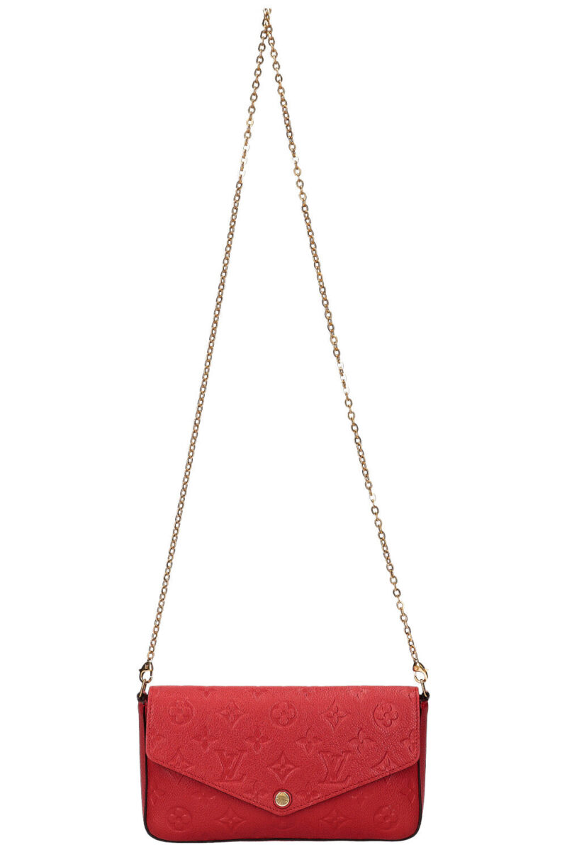 LOUIS VUITTON Felicie Pochette MNG Empreinte Red AWE - Image 2