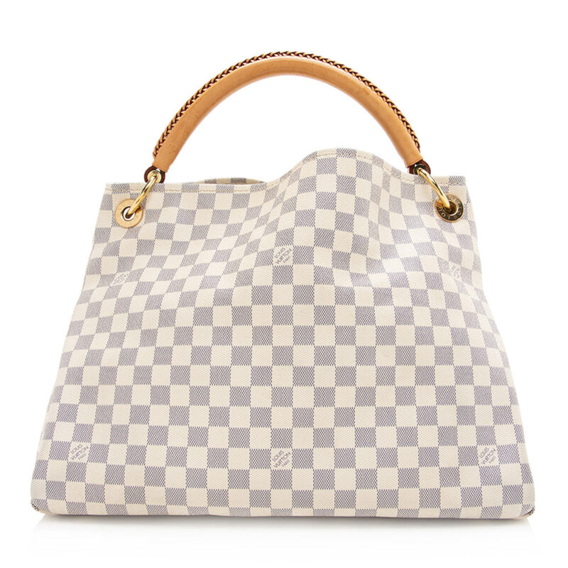 Louis Vuitton Damier Azur Artsy MM Shoulder Bag (SHF-20334) AWE - Image 2