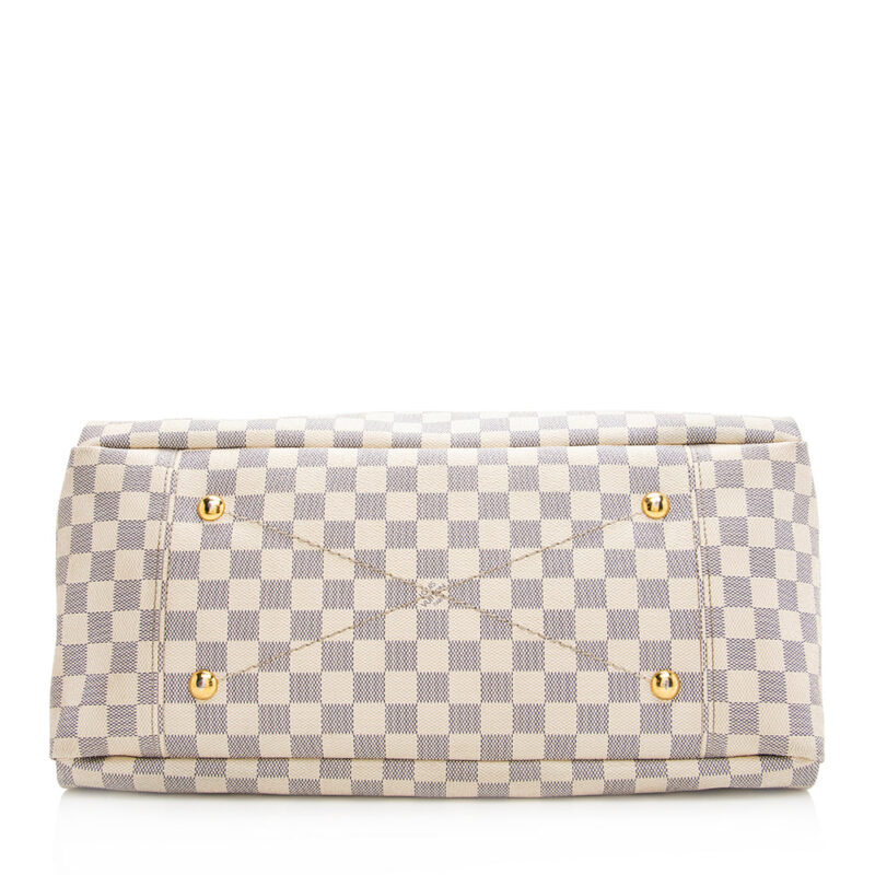 Louis Vuitton Damier Azur Artsy MM Shoulder Bag (SHF-20334) AWE - Image 3