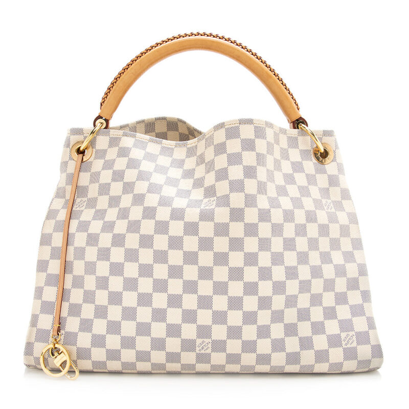 Louis Vuitton Damier Azur Artsy MM Shoulder Bag (SHF-20334) AWE - Image 18