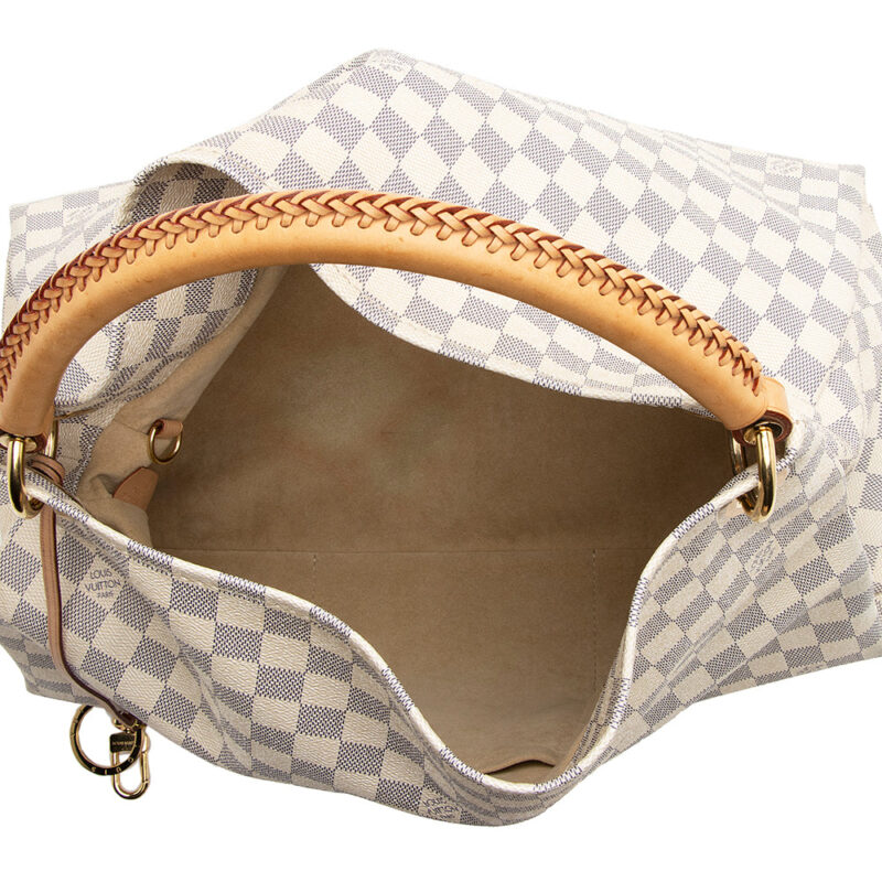 Louis Vuitton Damier Azur Artsy MM Shoulder Bag (SHF-20334) AWE - Image 5