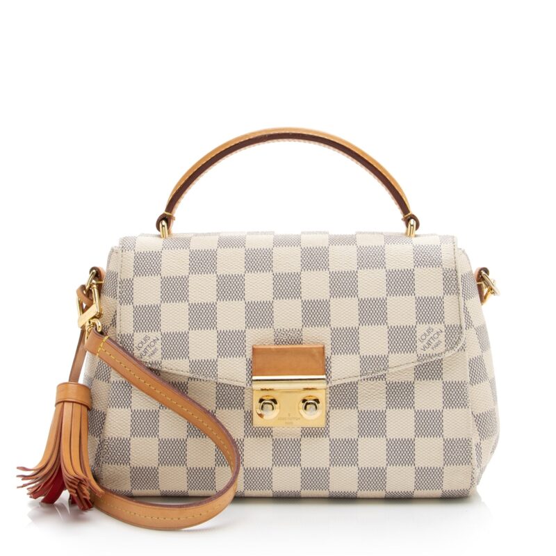 Louis Vuitton Damier Azur Croisette Shoulder Bag (SHF-23451) AWE - Image 13