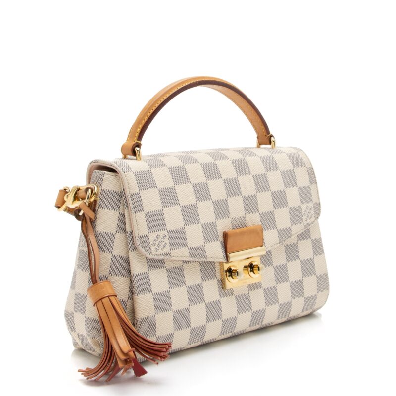 Louis Vuitton Damier Azur Croisette Shoulder Bag (SHF-23451) AWE