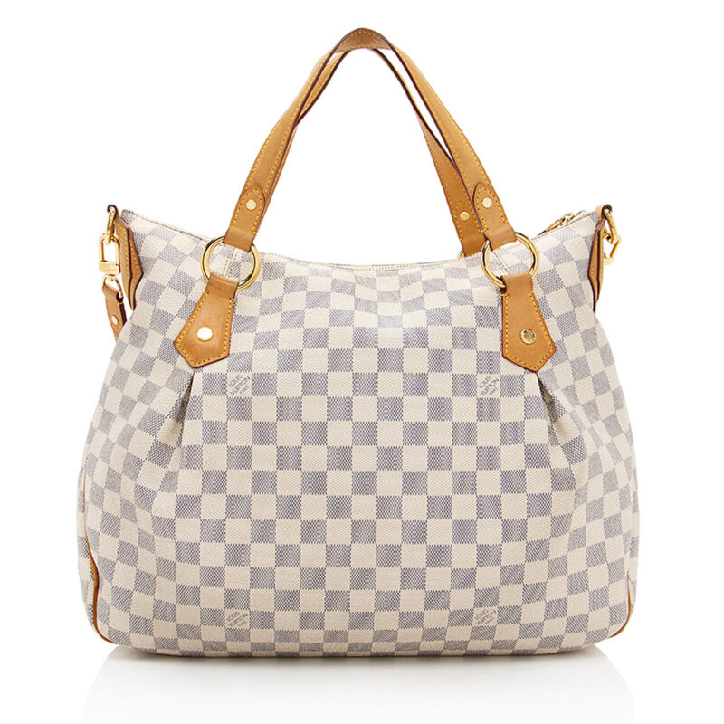 Louis Vuitton Damier Azur Evora MM Tote (SHF-19034) AWE - Image 2
