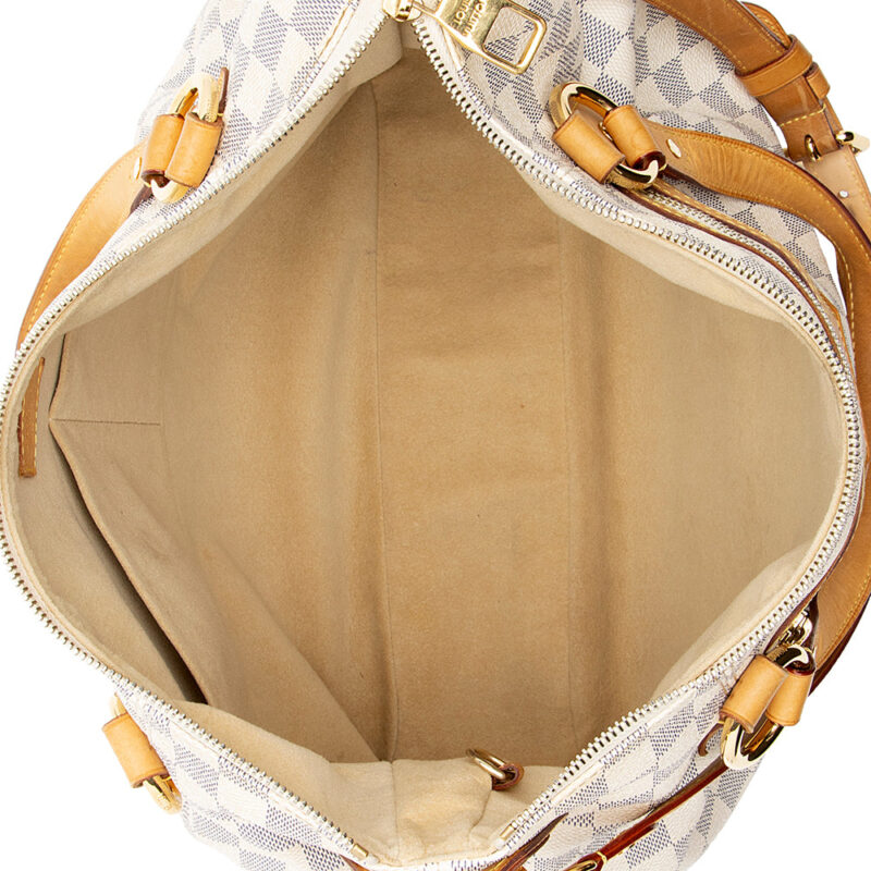 Louis Vuitton Damier Azur Evora MM Tote (SHF-19034) AWE - Image 6
