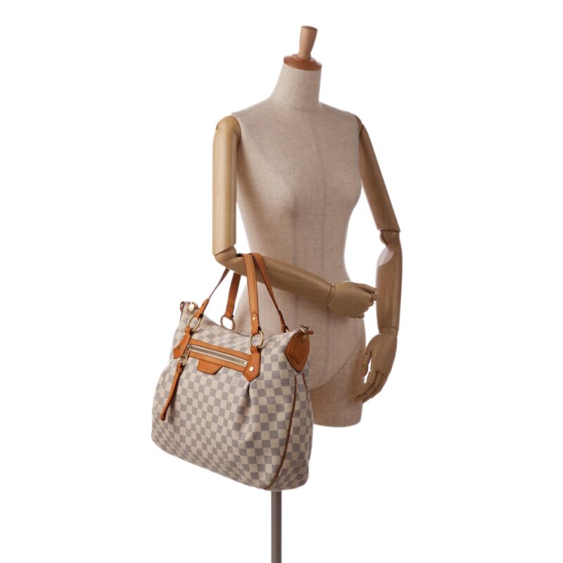Louis Vuitton Damier Azur Evora MM (SHG-xIep92) AWE - Image 4