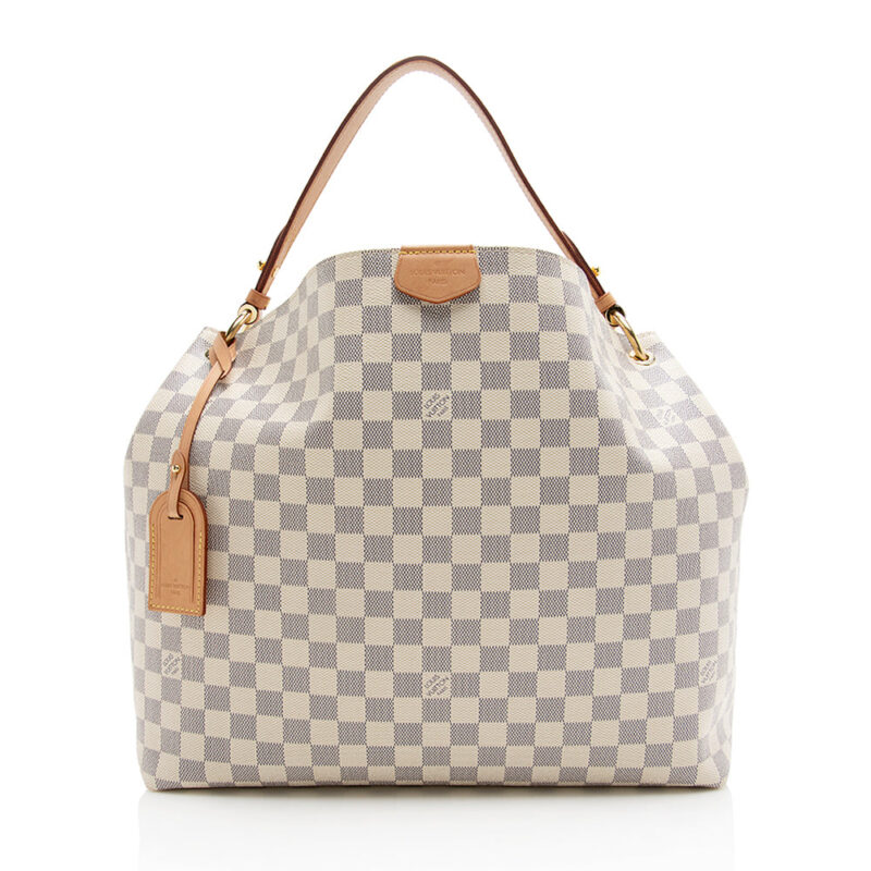 Louis Vuitton Damier Azur Graceful MM Hobo (SHF-q1zhQp) AWE - Image 5