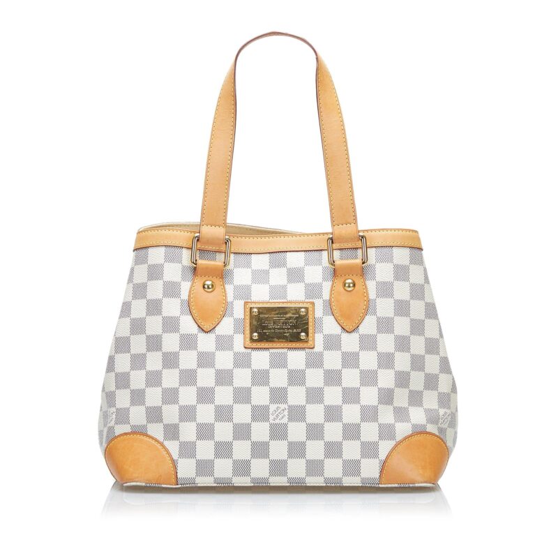 Louis Vuitton Damier Azur Hampstead PM (SHG-36618) AWE - Image 9