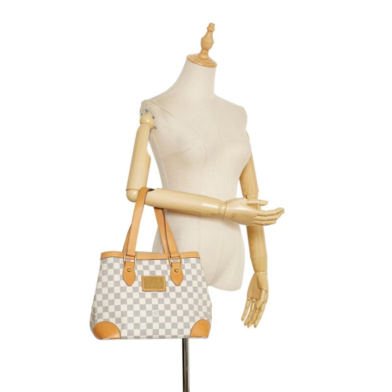 Louis Vuitton Damier Azur Hampstead PM (SHG-36618) AWE - Image 4