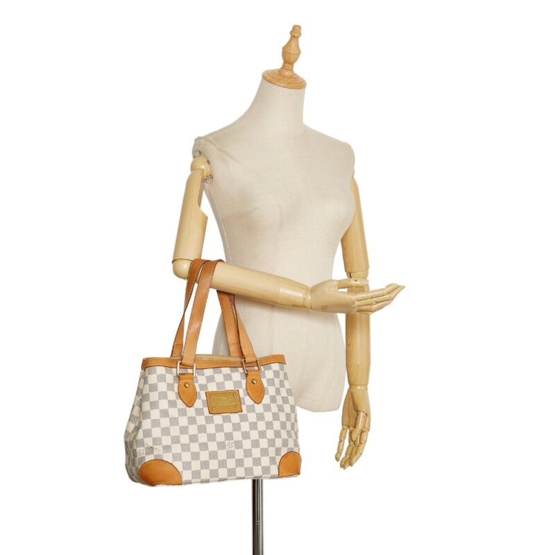 Louis Vuitton Damier Azur Hampstead PM (SHG-37862) AWE - Image 4