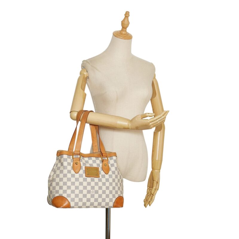Louis Vuitton Damier Azur Hampstead PM (SHG-1sdDw7) AWE - Image 4
