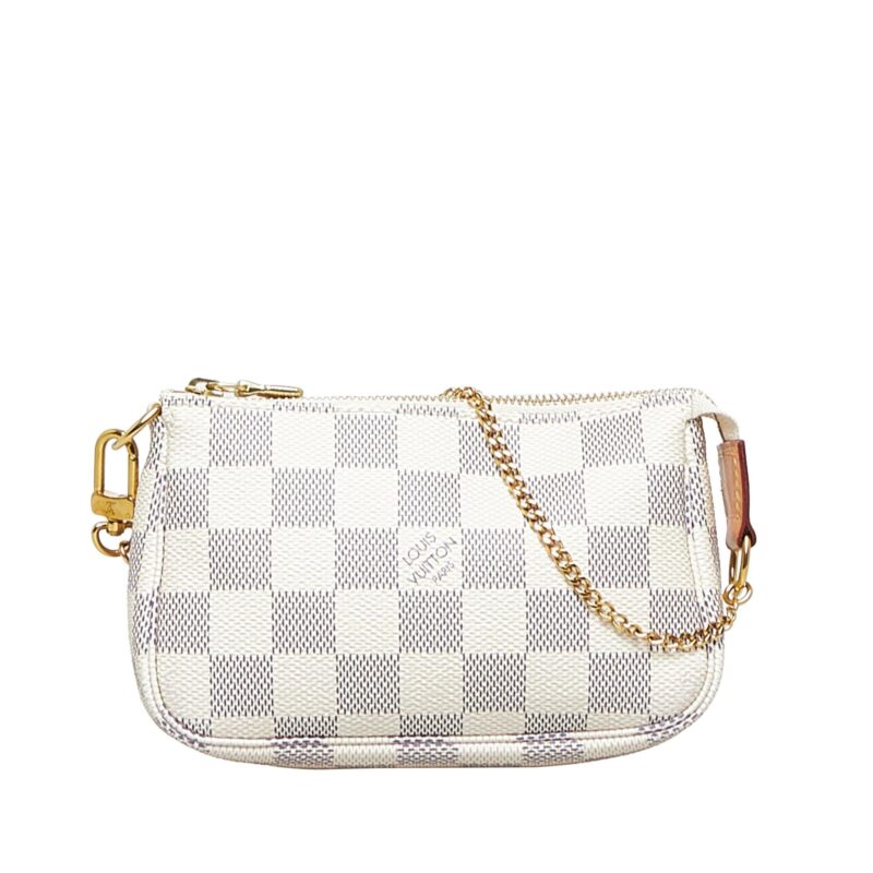 Louis Vuitton Damier Azur Mini Pochette Accessoires (SHG-1sdvQ6) AWE - Image 9