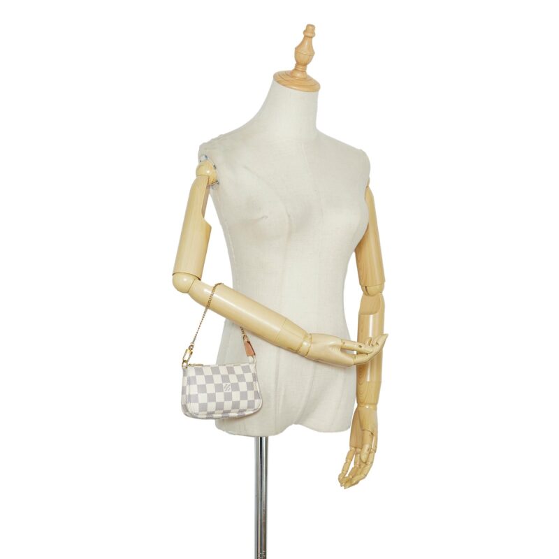 Louis Vuitton Damier Azur Mini Pochette Accessoires (SHG-1sdvQ6) AWE - Image 4