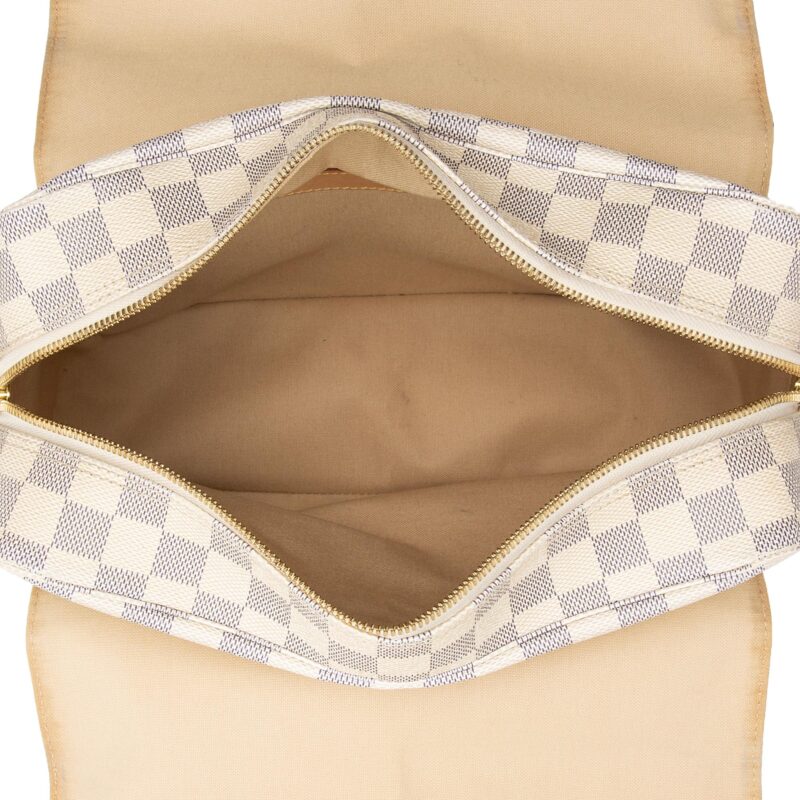 Louis Vuitton Damier Azur Naviglio Messenger Bag (SHF-FfGlsH) AWE - Image 6