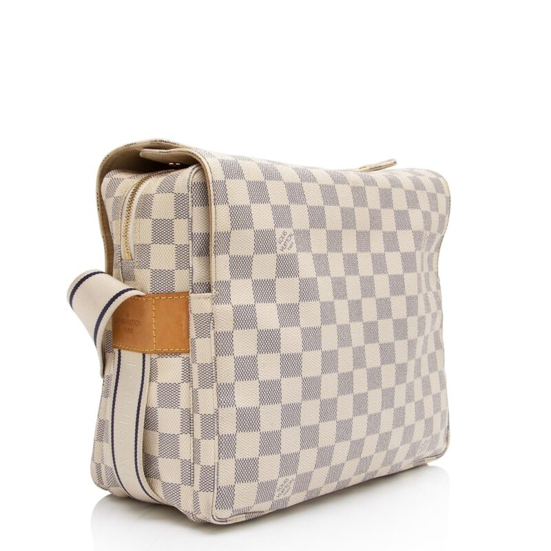 Louis Vuitton Damier Azur Naviglio Messenger Bag (SHF-FfGlsH) AWE