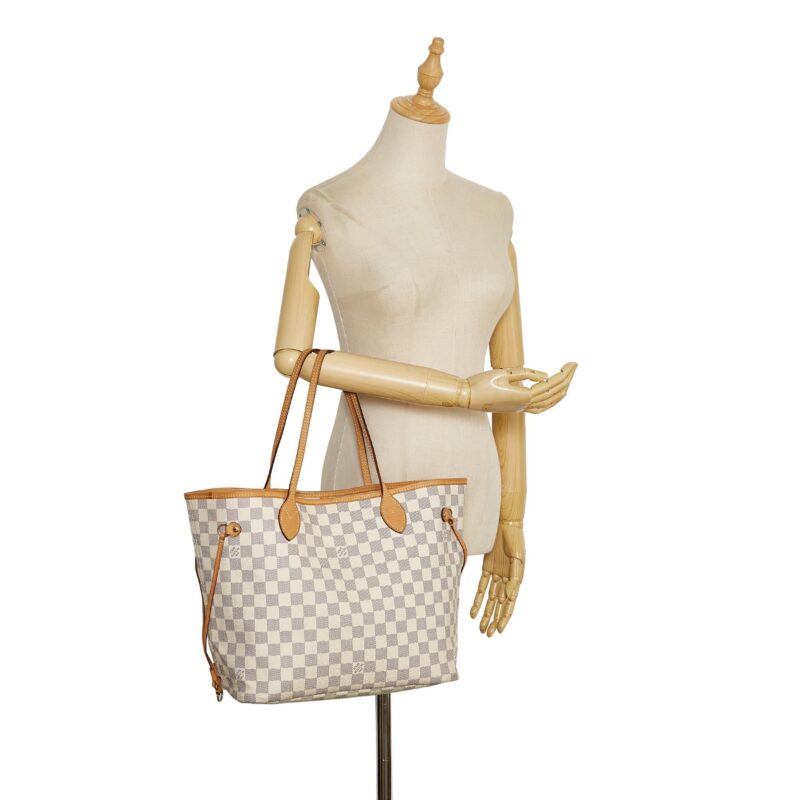 Louis Vuitton Damier Azur Neverfull MM (SHG-37164) AWE - Image 4