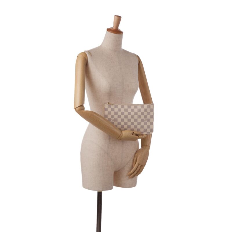Louis Vuitton Damier Azur Neverfull Pochette (SHG-VX7xaS) AWE - Image 4